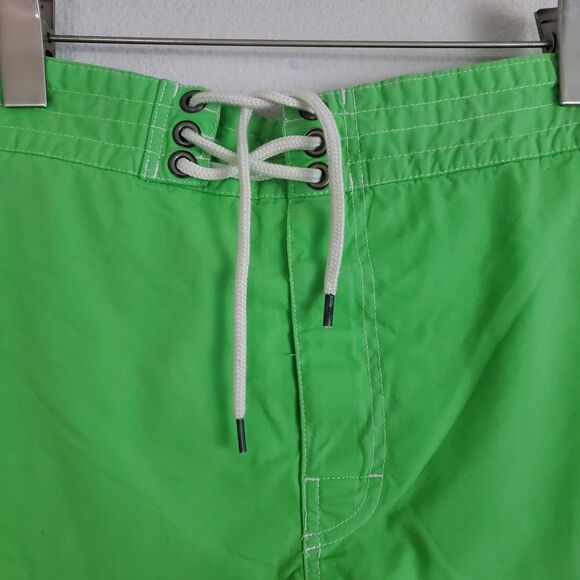 Polo Ralph Lauren Men's Swim Trunks Medium Neon Green Embroidered RL Mallet - Picture 2 of 9